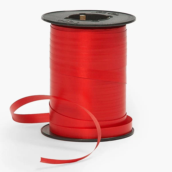 Red Wide Curling Ribbon 3/8"x750' #313