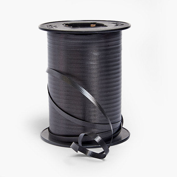 Black Thin Curling Ribbon 3/16"x1500' #126