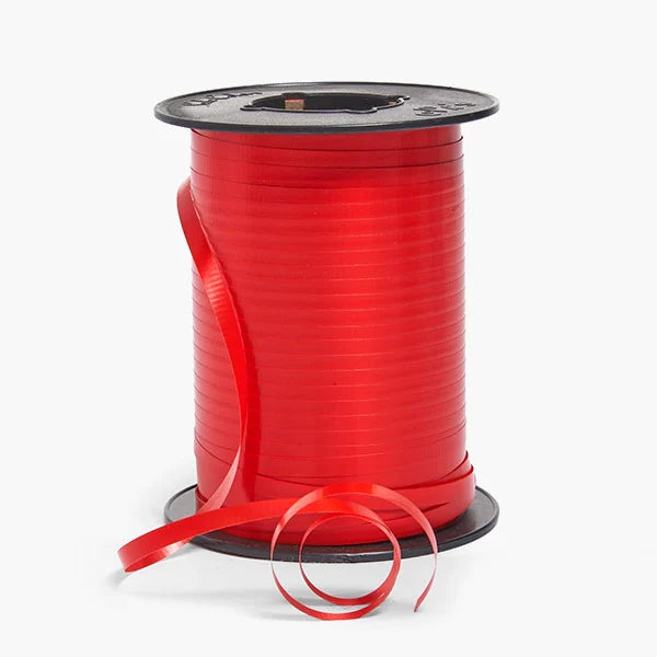 Red Thin Curling Ribbon 3/16"x1500' #113