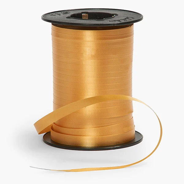 Gold Wide Curling Ribbon 3/8"x750' #315