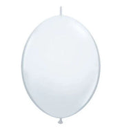 6"  Q-LINK PEARL WHITE Latex Balloons 50 Bag #90268