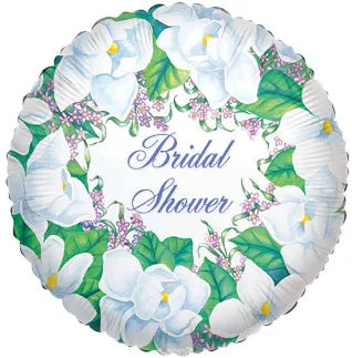 18" Bridal Shower Magnolias Helium Foil Balloons (5Pack) 17054
