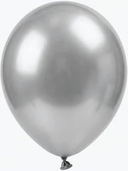 12" CTI Chrome Silver Helium Latex Balloons 100ct #916161