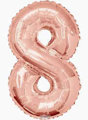 34" Large Rose Gold Number 8 Helium Balloon 1ct #15648-34S