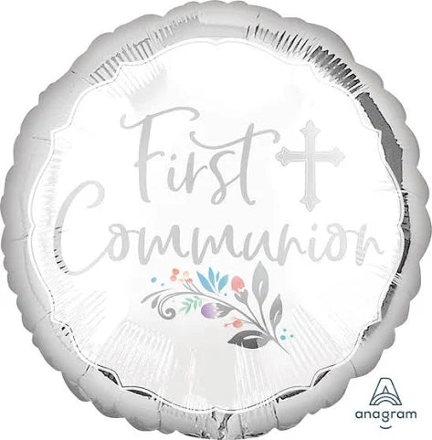 18" First Communion Religious Balloon Helium Foil (5 PACK) #41025