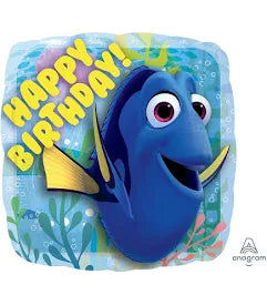 18" FINDING DORY HAPPY BIRTHDAY Foil Balloon 1ct #32307
