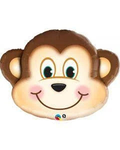 14" Mini Monkey Head Shape Shape AIR FILL ONLY Foil Balloons 1ct #35000