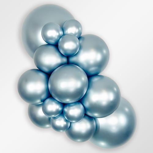 24" Sempertex Silk Artic Blue Balloons 1 count #59537