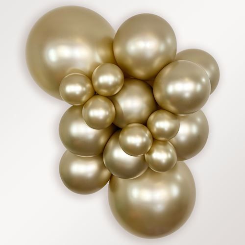18" Sempertex Silk Gold Dust Balloons 25ct #55539