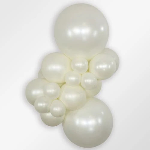 24" Sempertex Silk Oyster White Balloons 1 count #59540