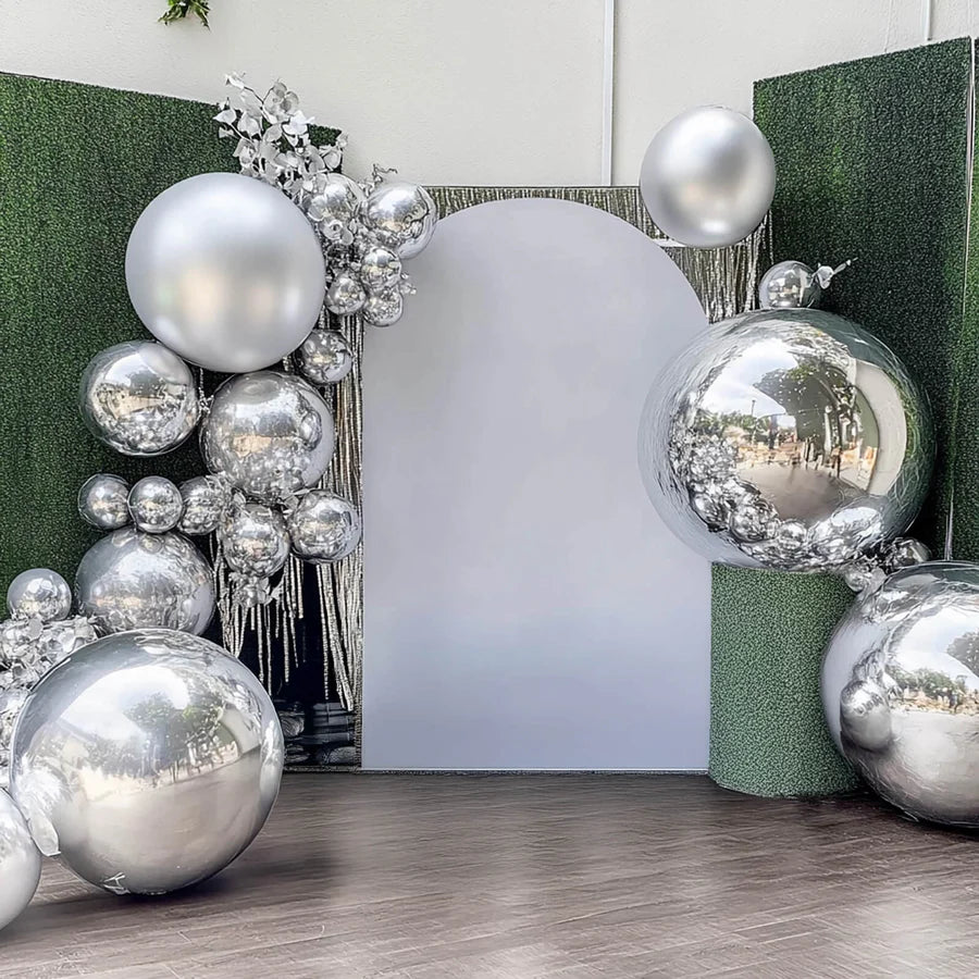 70" Jumbo Silver Spherical Round Helium Foil Balloon (1 PACK)