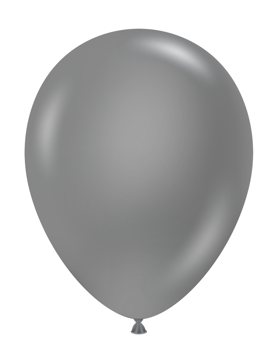 5" TUFTEX Metallic Silver Balloons 50ct Bag #15032