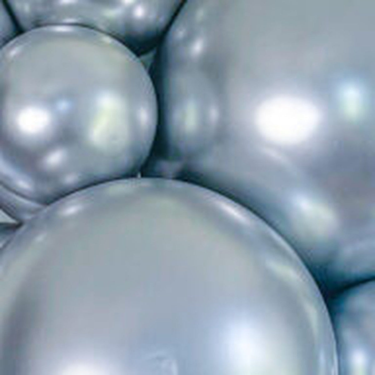 5" TufTex Effects Silvery Chrome Silver 50ct #15072