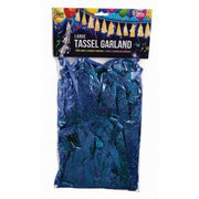 12" Balloon Tassel Blue Holographic 12 Pack #LGTASBH