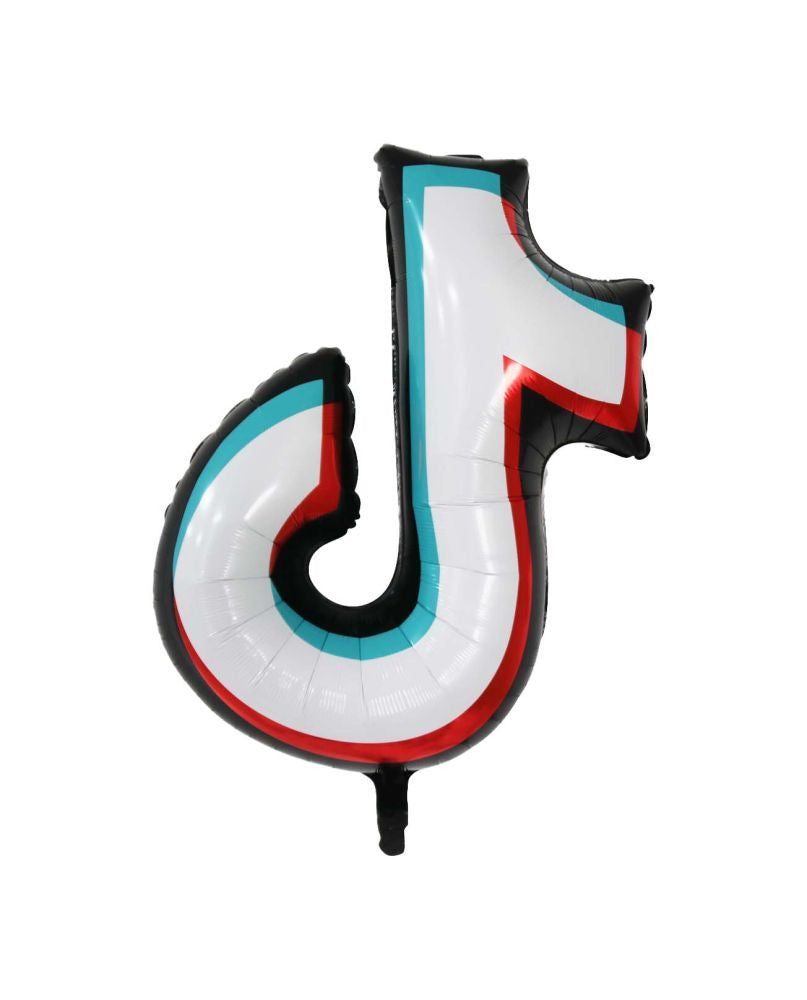 26" Jumbo TikTok Shape Theme Helium Foil Balloon 1 ct #TT064