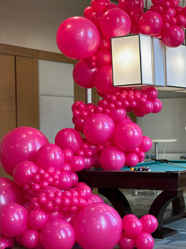 5" Tuf Tex Hot Pink Latex Balloons 50ct Bag #15029