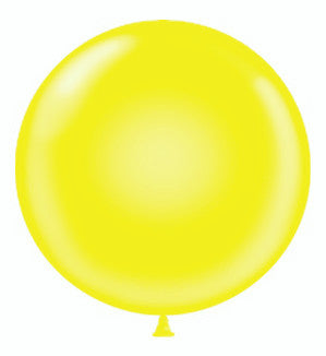 round yellow balloon