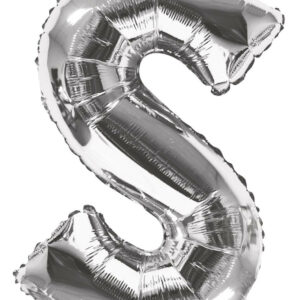 silver letter s balloon