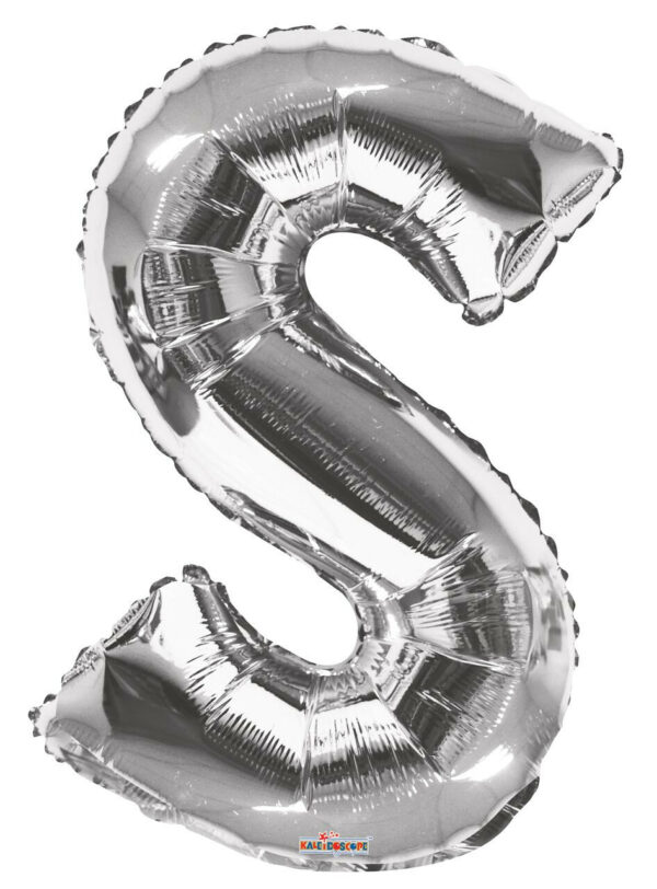 silver letter s balloon