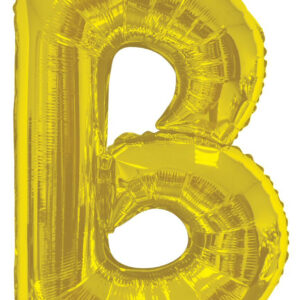 gold letter b balloon