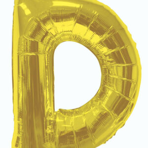 gold letter balloons-gold letter d balloon