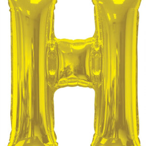 letter balloons gold letter h