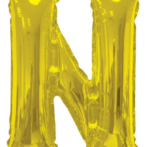 gold letter n balloon mylar letter balloons