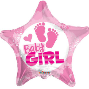 it's a girl foot print balloon