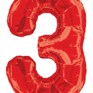 red number balloons red number 3