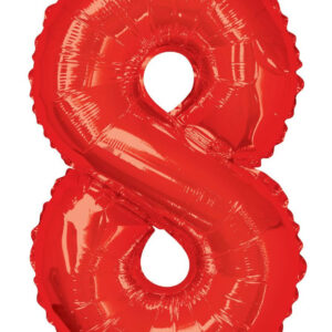 red number balloons red number 8 balloon