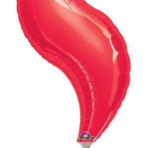 red curve balloons-flame balloons