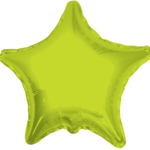 lime green star balloon