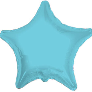 light blue star balloons