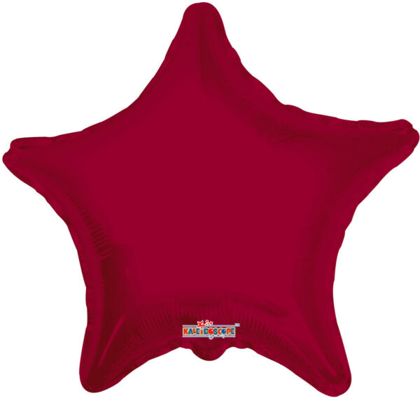 burgundy star balloons mylar burgundy star balloon