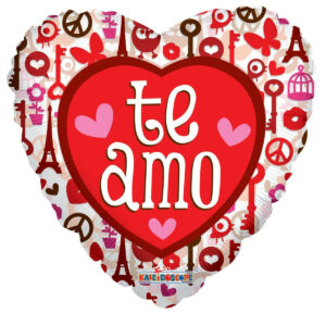 t amo balloons, spanish love balloons