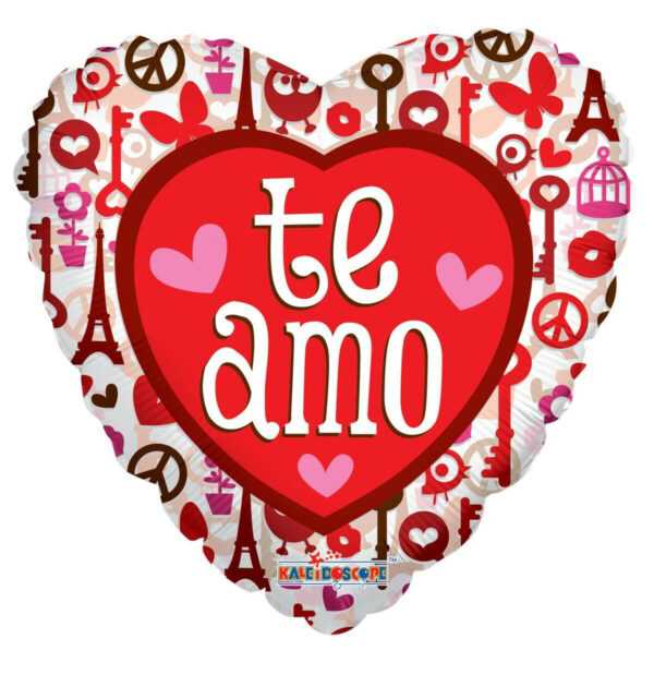 t amo balloons, spanish love balloons