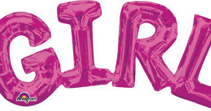 girl letter balloons