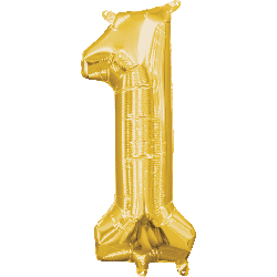 gold number balloons gold number 1 balloons