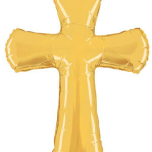 gold cross balloon