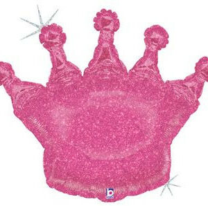 pink crown balloon