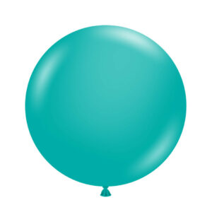 teal balloons