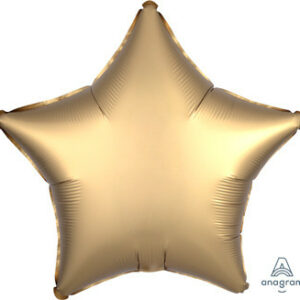 satin luxe gold star balloon