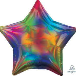 multi color star balloon