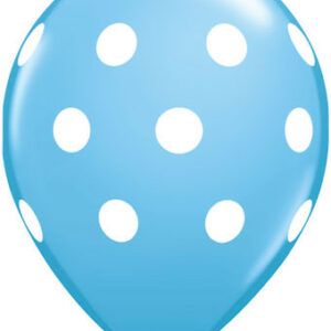 polka dot pale blue  balloons