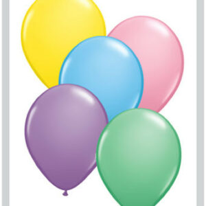 pastel color balloons