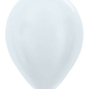 5" Betallic Pearl white balloons