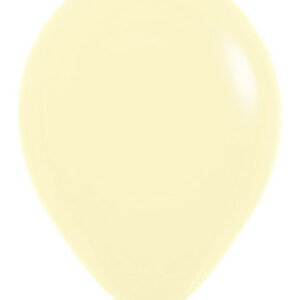 betallic balloons pastel matte yellow