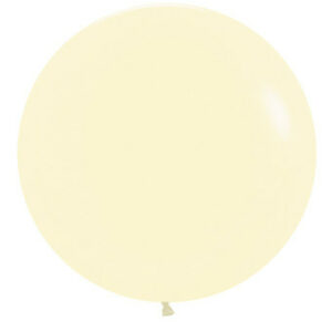 pastel matte yellow balloons