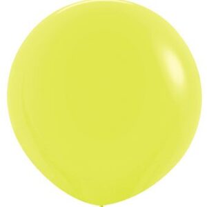 24" Sempertex Neon Yellow Latex Balloons 1ct #59053