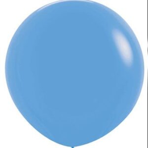24" Sempertex Neon Blue Latex Balloons 1ct  #59054
